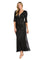 Formal Dresses Long Metallic Floral Formal Dress Black