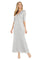 Formal Dresses Long Metallic Floral Formal Dress Silver