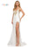 Prom Dresses Prom Long Spaghetti Strap Fitted Formal Dress Off White