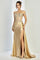 Prom Dresses Fitted Prom Long Formal Applique Corset Dress Champagne