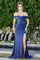 Prom Dresses Glitter Prom Long Formal Corset Slit Dress Navy