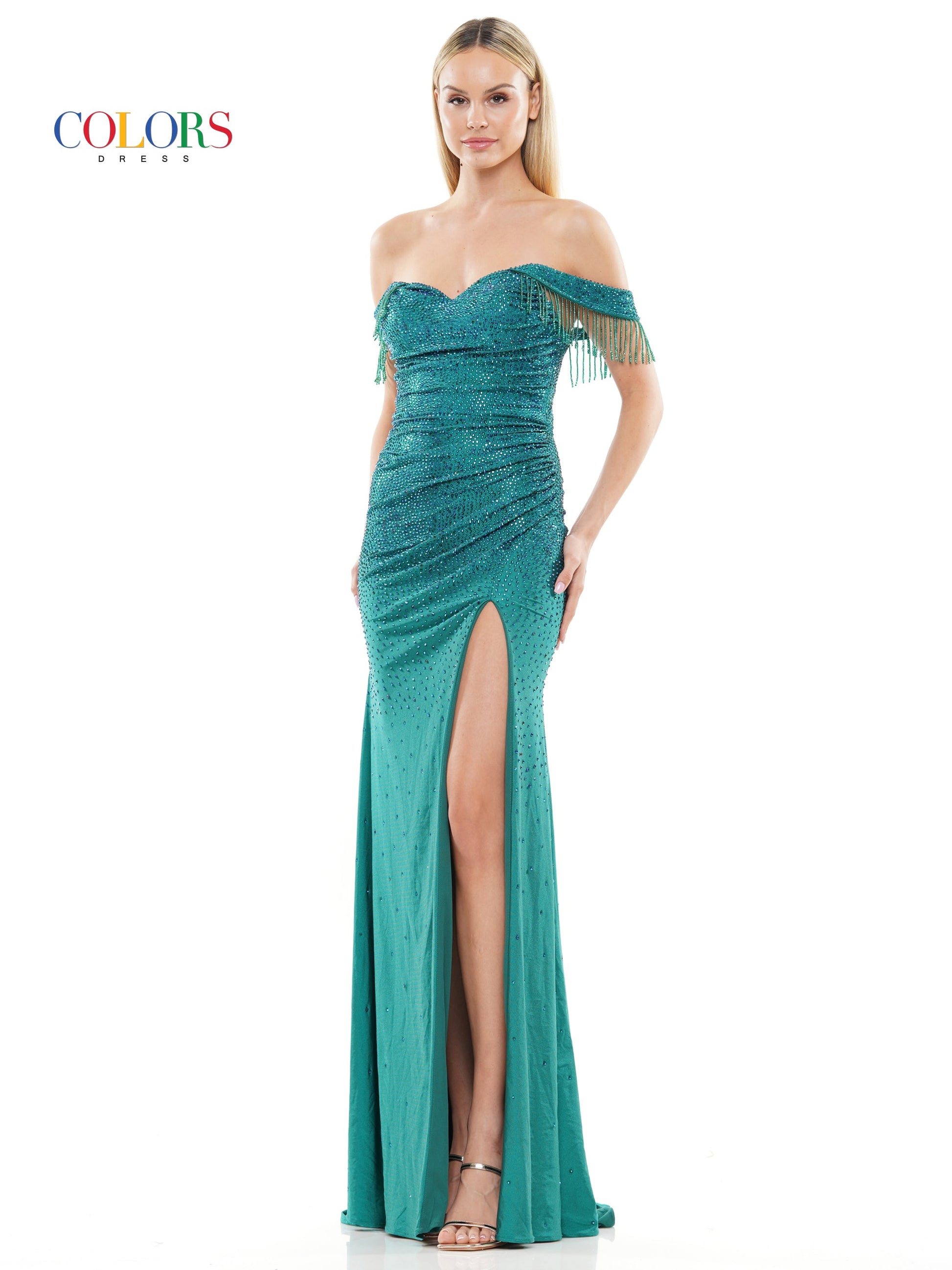 Prom Dresses Long Off Shoulder Satin Prom Dress Deep Green