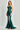 Prom Dresses Prom Fitted Lace Applique Long Formal Corset Dress Emerald