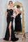 Prom Dresses Prom Fitted Slit Long Evening Formal Dress Black