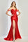 Prom Dresses Prom Fitted Long Corset Applique Formal  Dress Red