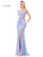 Prom Dresses Long Sequin Front Slit Spaghetti Strap Prom Dress  Lilac