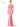 Prom Dresses Long Beaded Corset Bodice Front Slit Prom Dress  Hot Pink