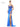 Prom Dresses Long Beaded Corset Bodice Front Slit Prom Dress  Royal