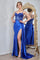 Prom Dresses Prom Long Corset Beaded Formal Slit Dress Royal Blue