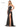 Prom Dresses Long Beaded Corset Bodice Front Slit Satin Prom Dress  Black