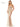 Prom Dresses Long Beaded Mesh Corset Bodice Cross Back Prom Dress  Gold