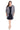 Plus Size Dresses Plus Size Short Printed Jacket Dress Navy/Taupe