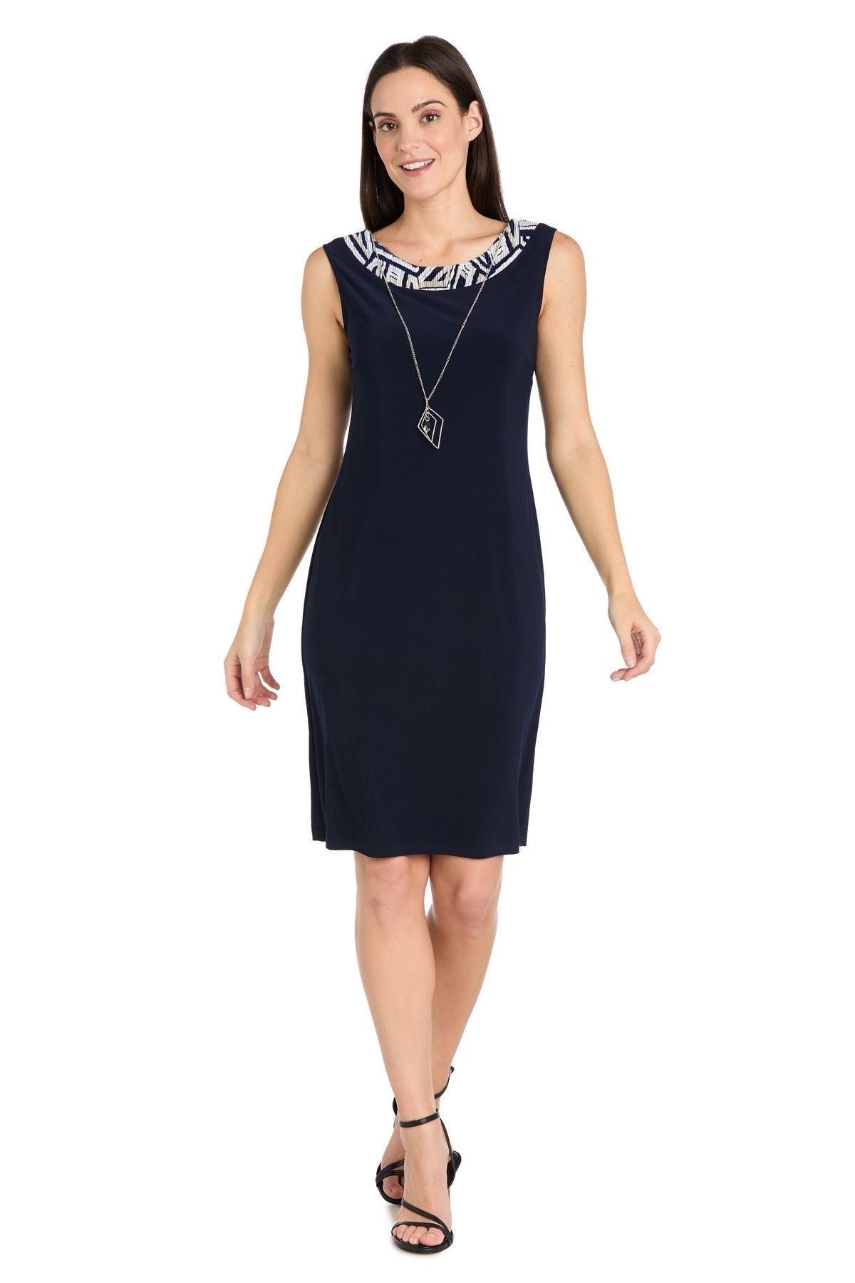 Mother of the Bride Dresses Short Petite Printed Jacket Dress Navy/Taupe