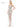 Prom Dresses Long Beaded Mesh Cross Back Sleeveless Prom Dress  Silver Nude