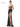 Prom Dresses Long Lace Corset Bodice Slit Satin Prom Dress  Black