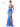 Prom Dresses Long Lace Corset Bodice Slit Satin Prom Dress  Royal