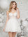 Cocktail Dresses Short Cocktail Mini Dress Off White