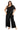 Plus Size Dresses Long Formal Plus Size Caplet Jumpsuit Black