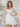 Cocktail Dresses Sequins Short Flare Dress Off White