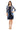 Mother of the Bride Dresses Short Two Piece Printed Petite Jacket Dress Navy/Taupe