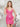 Cocktail Dresses Fitted Short Sequins Dress Hot Pink