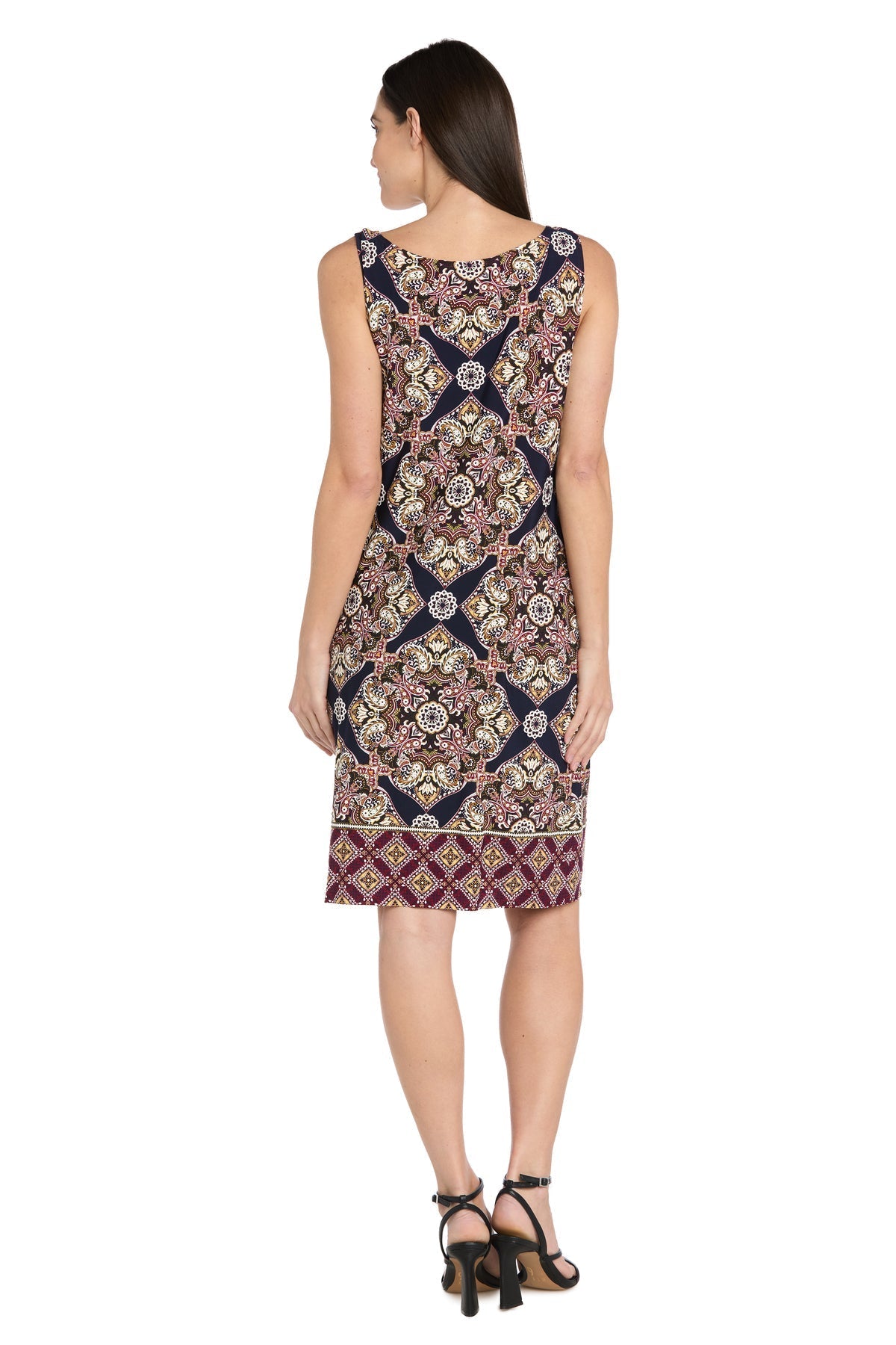 Mother of the Bride Dresses Two Piece Printed Short Mother of the Bride Jacket Dress Burgundy/Navy