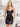 Cocktail Dresses Short Fitted Liquid Metallic Side Cut Out Dress Black