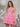 Cocktail Dresses Sequins Ruffle Skirt Short Dress Pink