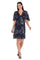 Cocktail Dresses Short Sequin Floral Petite Cocktail Dress Navy