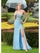 Prom Dresses Formal Fitted Long Evening Prom Dress Blue