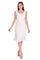 Cocktail Dresses Fitted Short Cocktail Midi Dress Ivory