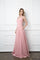 Long Bridesmaids Ruffle Sleeve Chiffon Gown