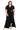 Plus Size Dresses Plus Size Long Ruffle Slit Formal Dress Black