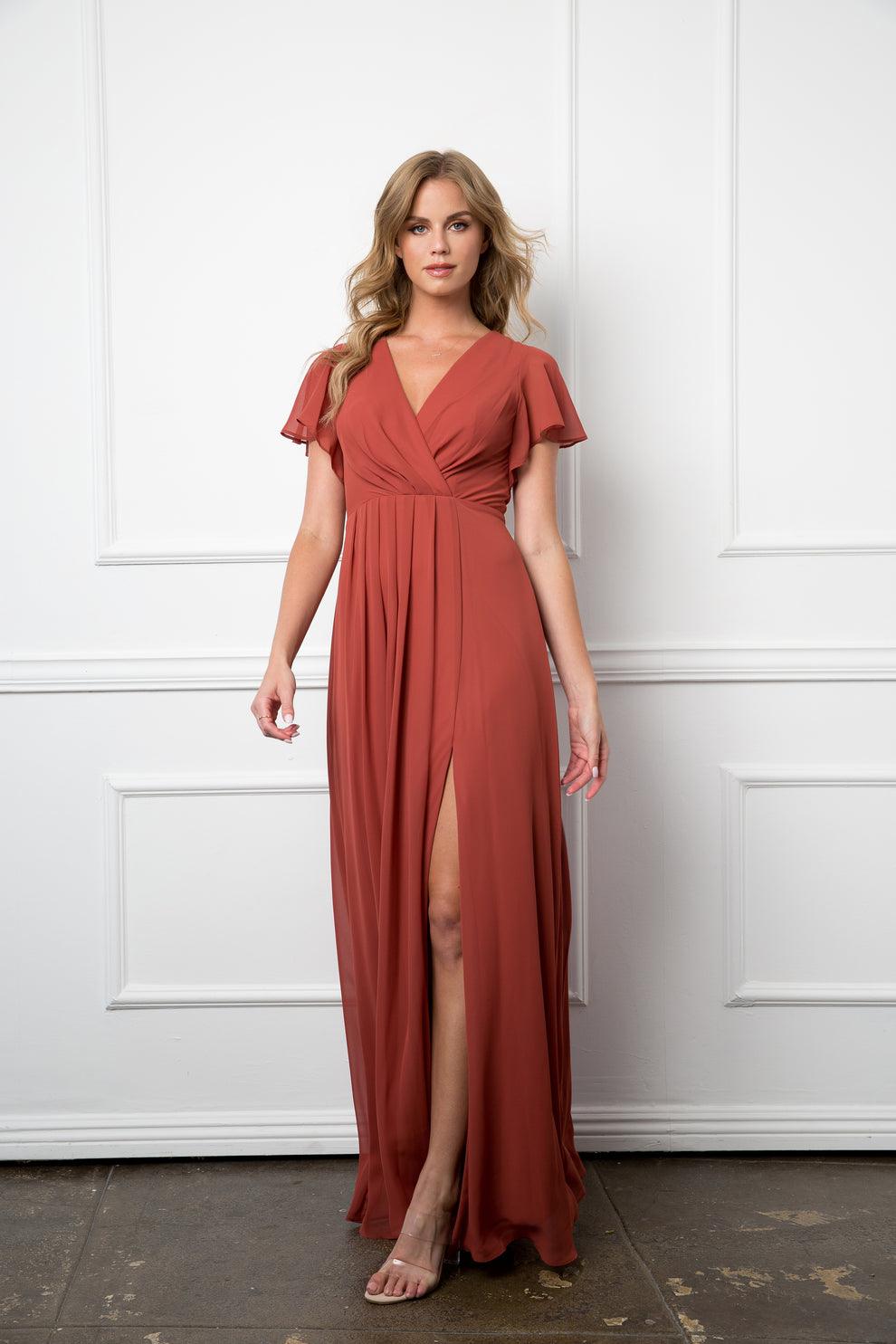 Long Short Sleeve Mother of the Bride Dress Sale