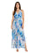 Formal Dresses Long Formal Floral Print Tiered Dress Blue/Lavender