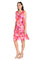 Cocktail Dresses Short Petite Floral Ruffle Knee Length Dress Lilac/Coral
