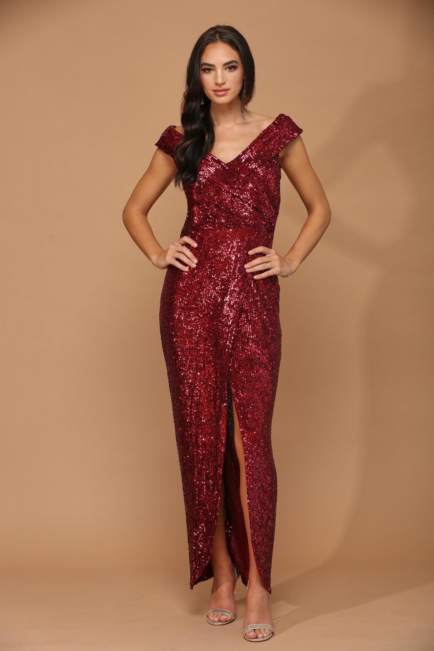 Long Off Shoulder Formal Evening Gown Sale