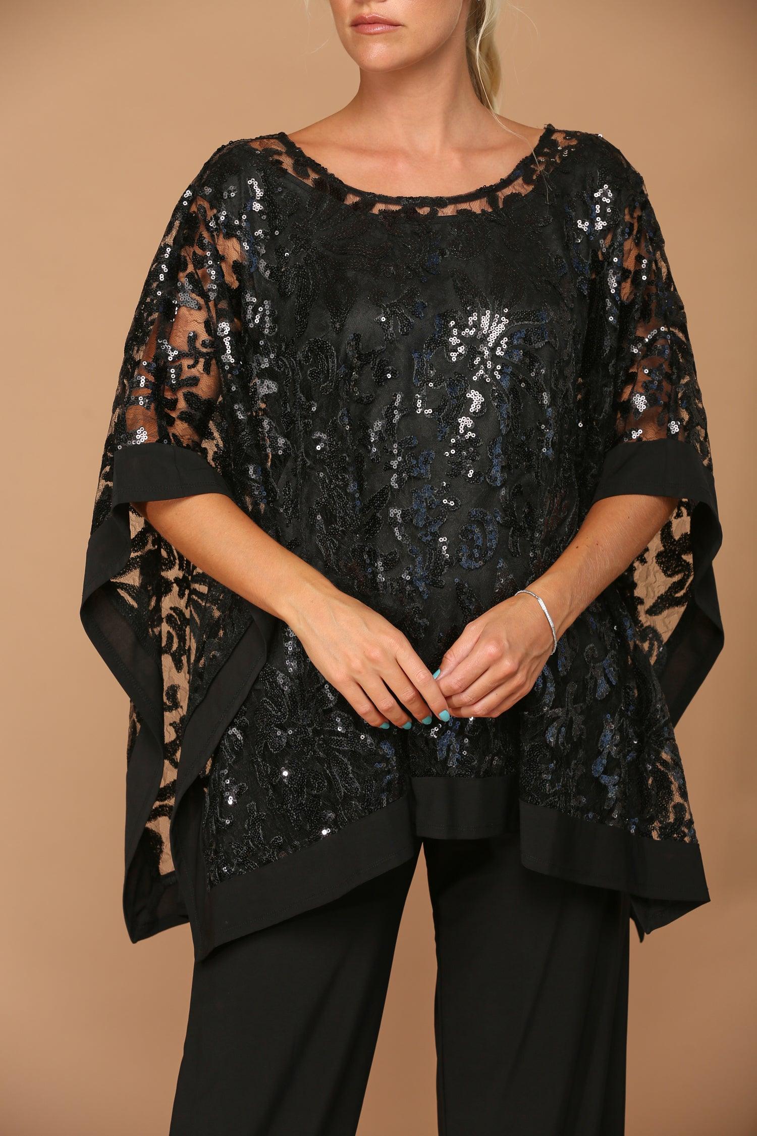 Long Formal Mother of the Bride Cape Pant Set