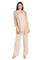 Pant Suit Long Formal Sequin Jacket Pant Suit Gold