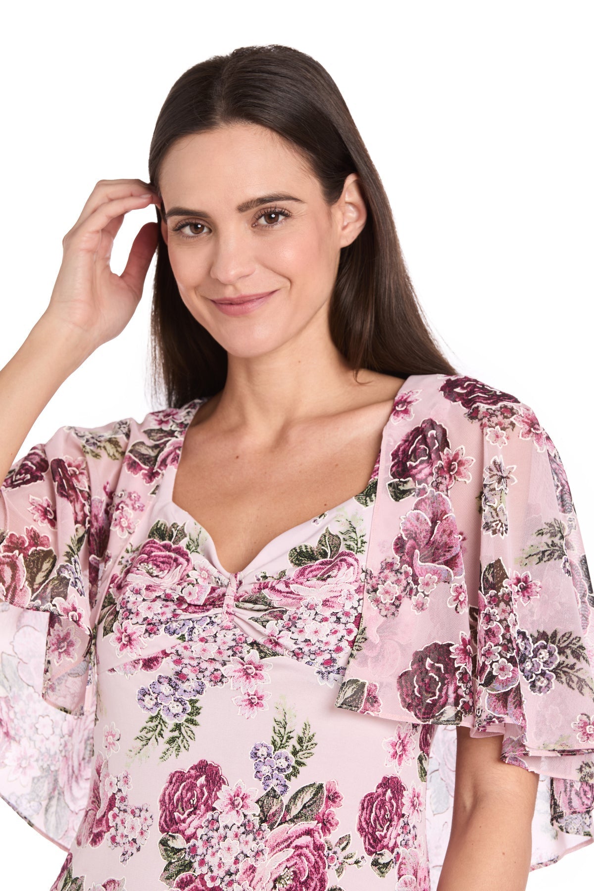 Cocktail Dresses Short Cocktail Printed Petite Knee Length Dress Blush/Pink
