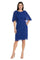 Cocktail Dresses Short Mother of the Bride Beaded Cape Cocktail Dress Indigo