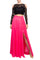 Formal Dresses Long Two Piece Formal Lace Evening Dress Black Fuchsia