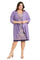 Plus Size Dresses Short Plus Size Printed Jacket Dress Lavender