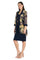 Mother of the Bride Dresses Short Petite Mother of the Bride Floral Jacket Dress Navy/Yellow