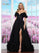 Prom Dresses Formal Sheer Long Ball Gown Prom Dress Black