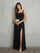 Formal Dresses Long Slit Prom Formal Dress Black