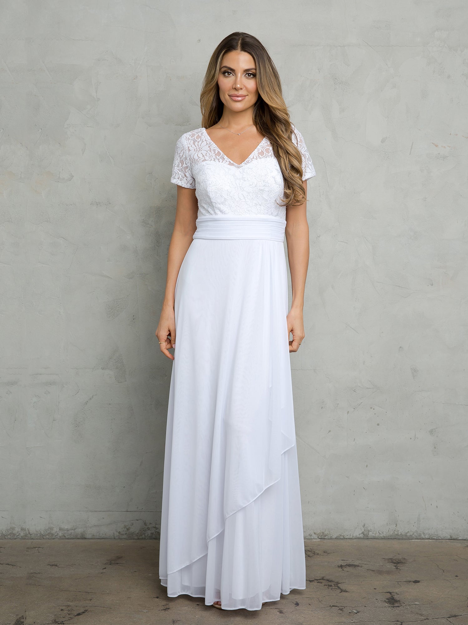 Wedding Dresses Long Lace Sequin Wedding Dress White