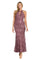 Formal Dresses Fitted Long Formal Petite Lace Dress Dark Rose