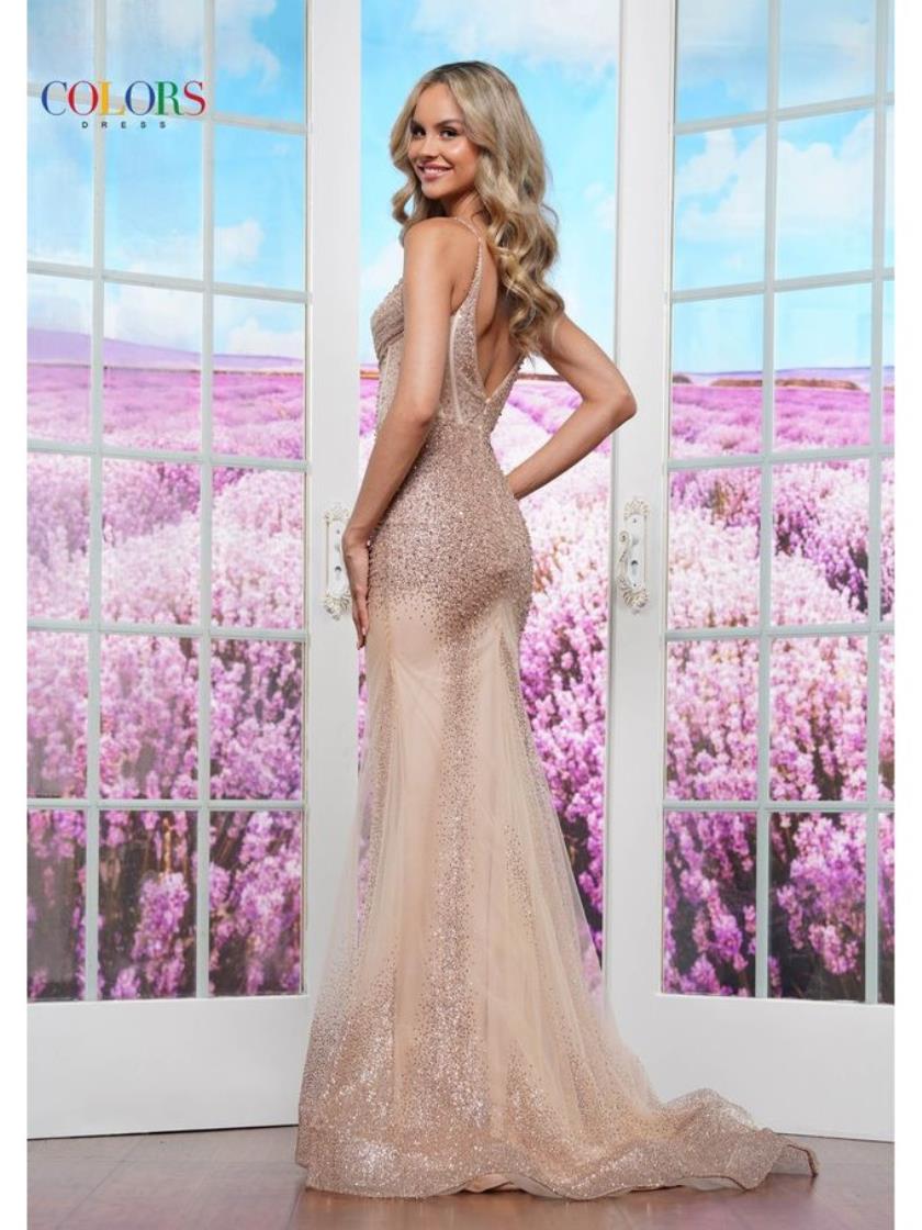 Prom Dresses Formal Evening Fitted Long Prom Dress  Nude