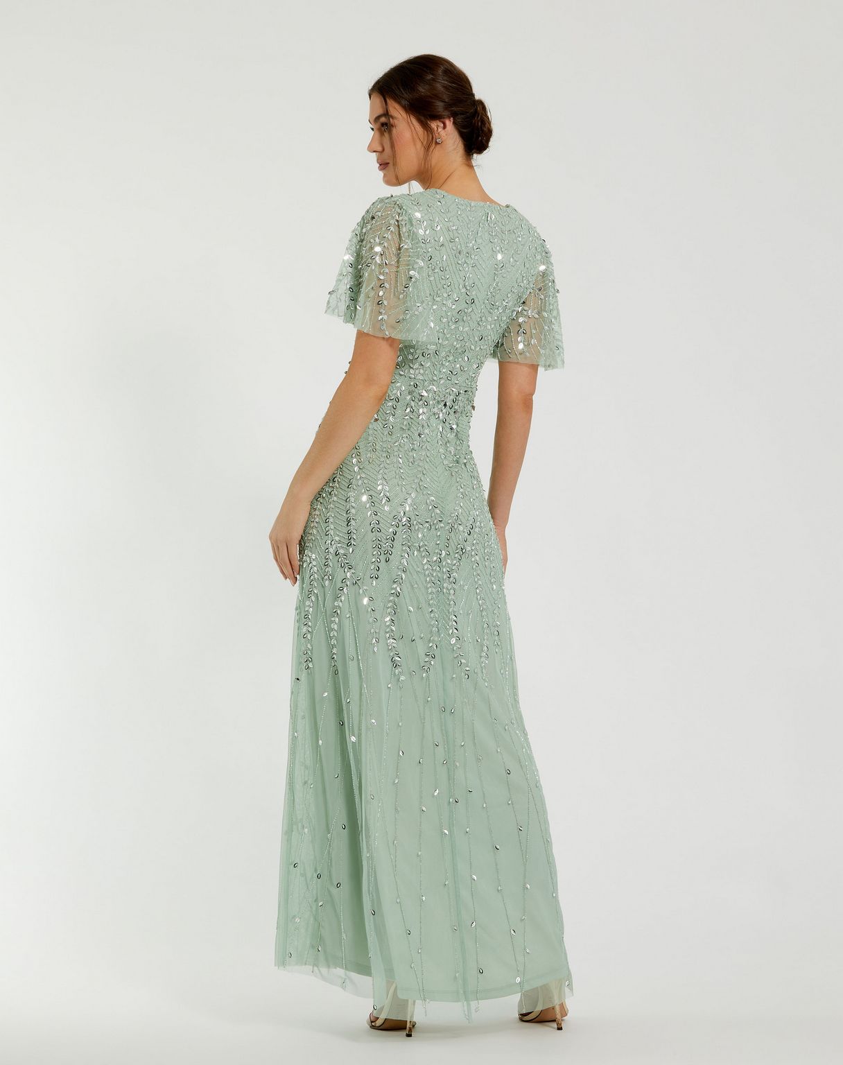 Mother of the Bride Long Mother of the Bride Dress Sage